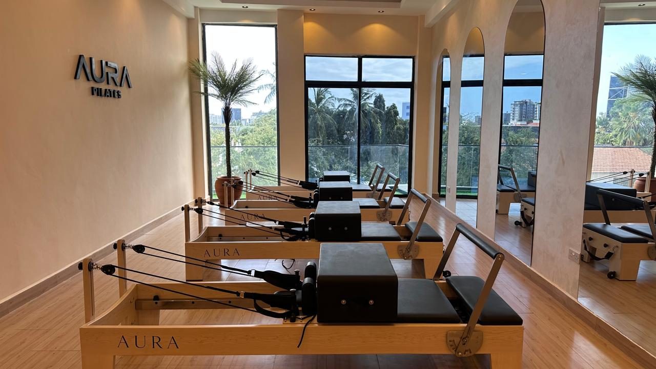 Modern yoga studio